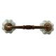 Sage Green Flower Medium Ceramic Melon Bridge Handle
